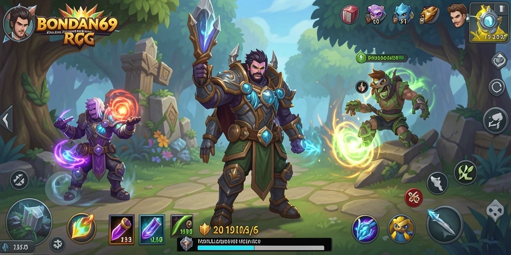 Tampilan gameplay RPG yang seru di BONDAN69.