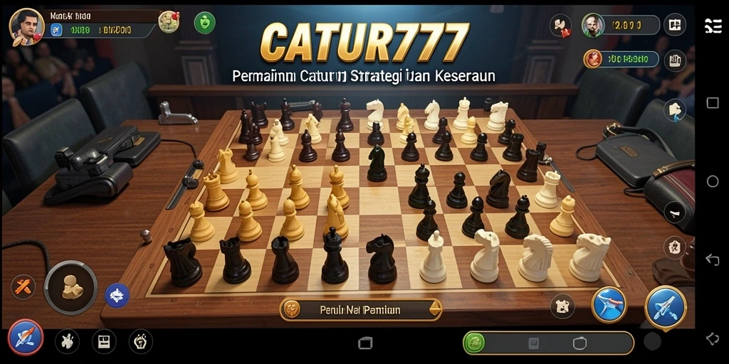 Gameplay seru dan menantang di CATUR777 dengan papan catur interaktif.