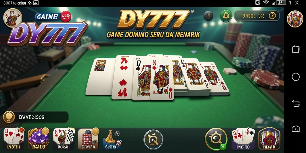 Tampilan gameplay menarik dari DY777 dengan domino yang menantang.