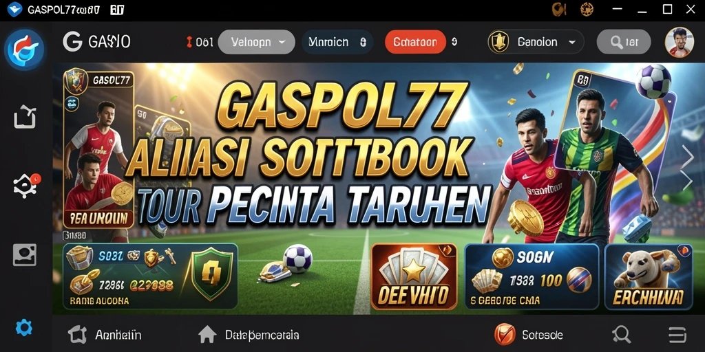 Screenshot utama GASPOL77 menampilkan fitur taruhan langsung yang menarik.