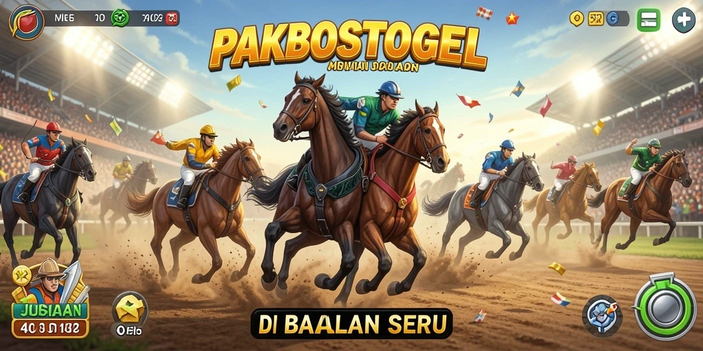 Tampilan mendebarkan dari balapan intens di PAKBOSTOGEL.