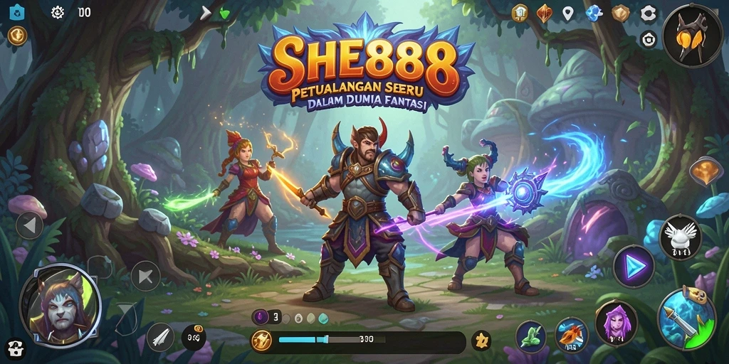 Tampilan gameplay <strong>SHE888</strong> yang menakjubkan dalam petualangan seru.