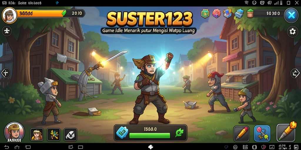 Tampilan gameplay SUSTER123 yang menarik dan interaktif dalam genre Idle.